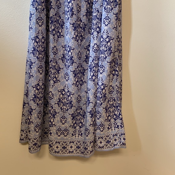 Max Studio Blue White Floral Print Dress Size S NWT - Picture 13 of 14